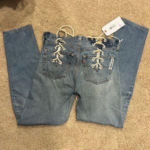 Samariah Leah sam bone lace up jeans